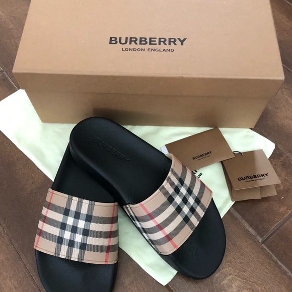 NWT❗️Burberry Check Slide Sandal - Picture 3 of 7